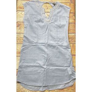 Women's Express Denim Top Sleeveless Med